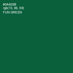 #0A603B - Fun Green Color Image